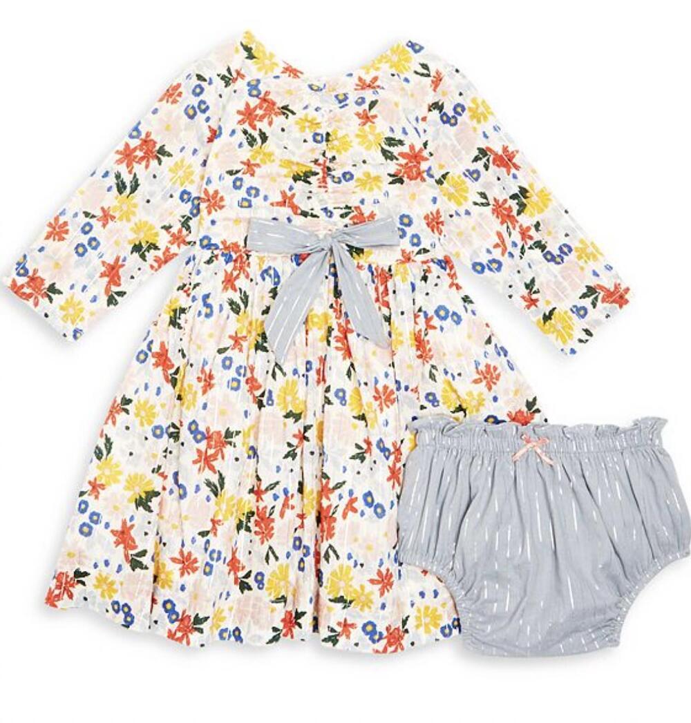 NEW PINK CHICKEN girls' lucy dress set in white